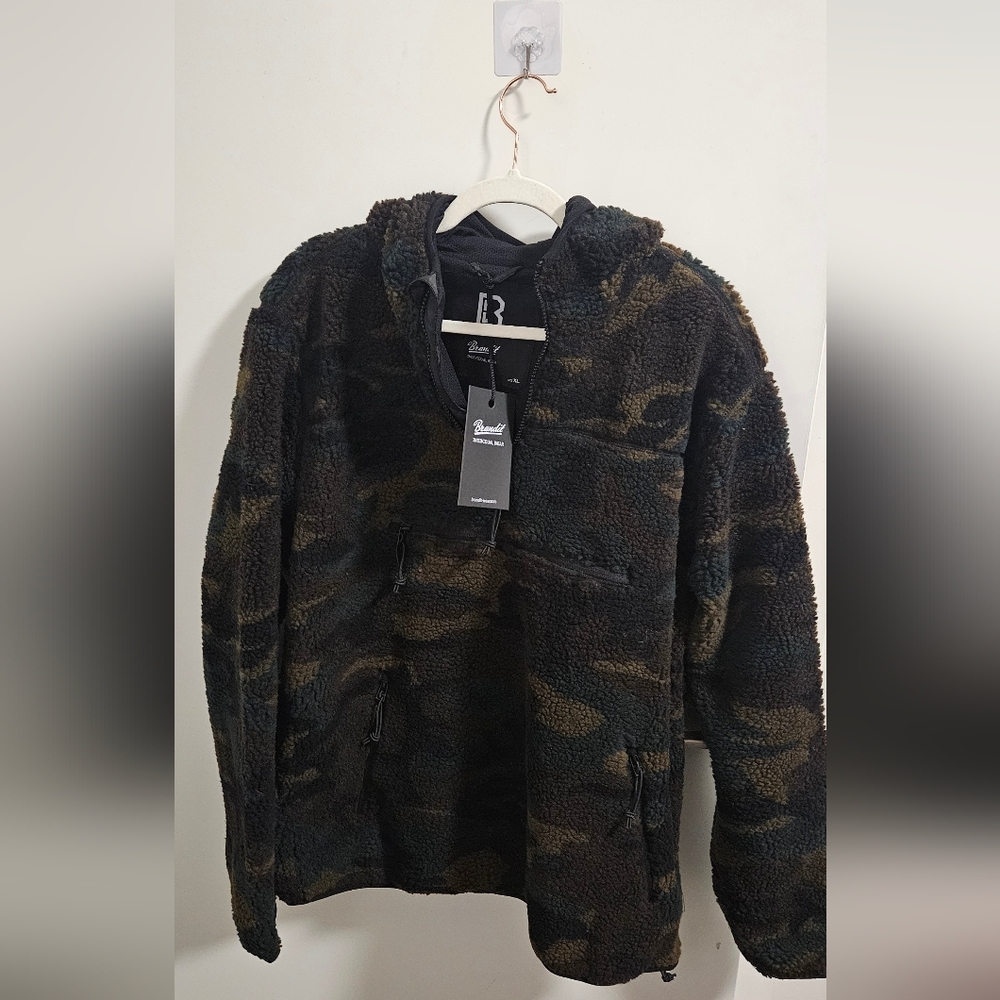 Brandit Teddyfleece Worker Pullover Half Zip